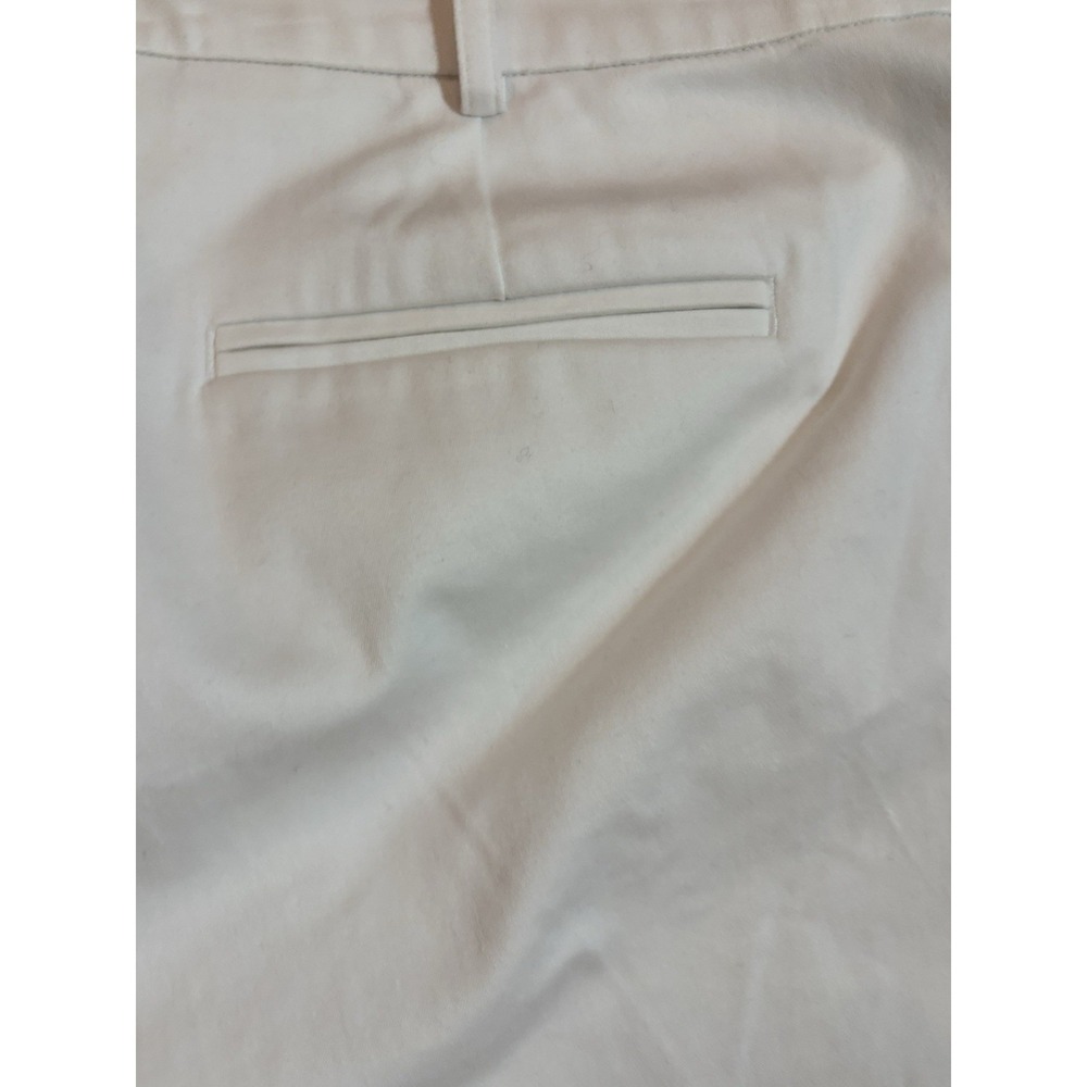 Lauren Ralph Lauren Bermuda Chino Shorts White Cotton Comfort-Womens Sz 16 - Picture 9 of 9